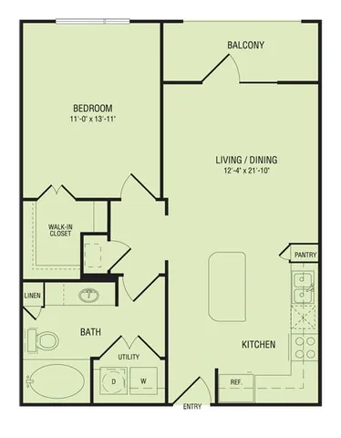 A1 Floor Plan | Pearl Greenway | Apartments in Houston, TX