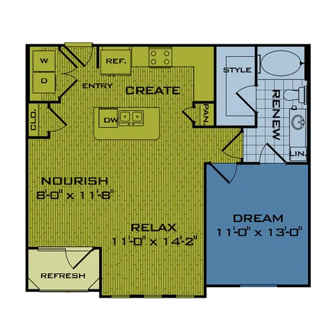 Beacon at Buffalo Pointe A3a Floorplan