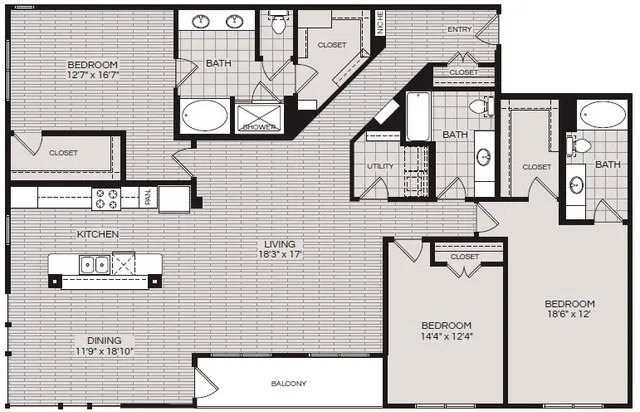 Pearl Residences C3 Floorplan
