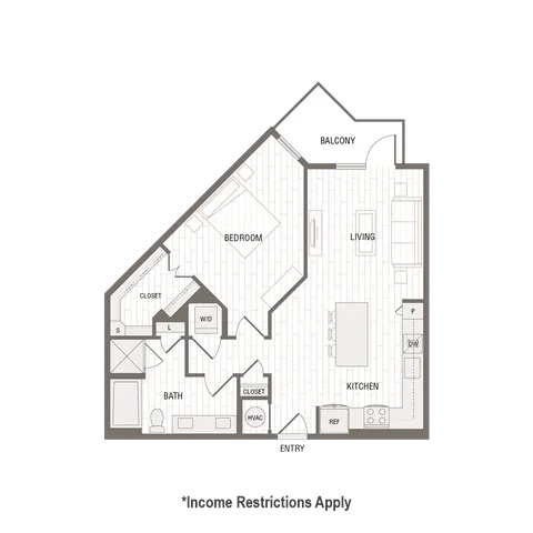 A4 One Bedroom | Caroline Rogers Ranch | San Antonio, TX Apartments