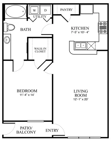 A1 | The Lodge at Spring Shadow | Memorial City Living Apartments