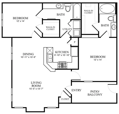 B2 | The Lodge at Spring Shadow | Memorial City Living Apartments