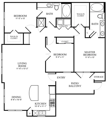 C1 | The Lodge at Spring Shadow | Memorial City Living Apartments