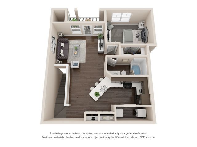 A2 BH U - 1 Bedroom / 1 Bathroom