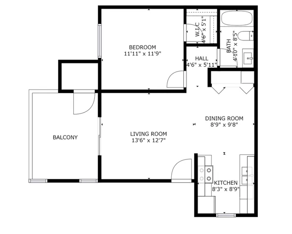 1BR Layout