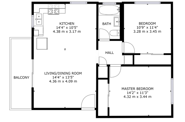 2BR Layout