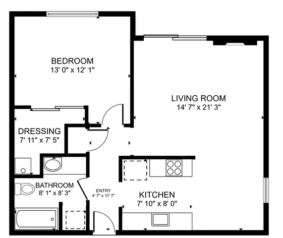 1BR Layout
