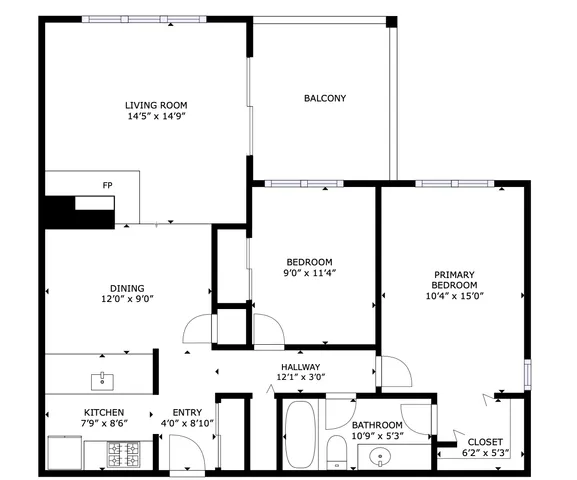 2BR Layout