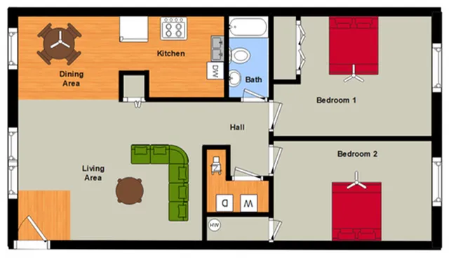 2 BR Chic Flat