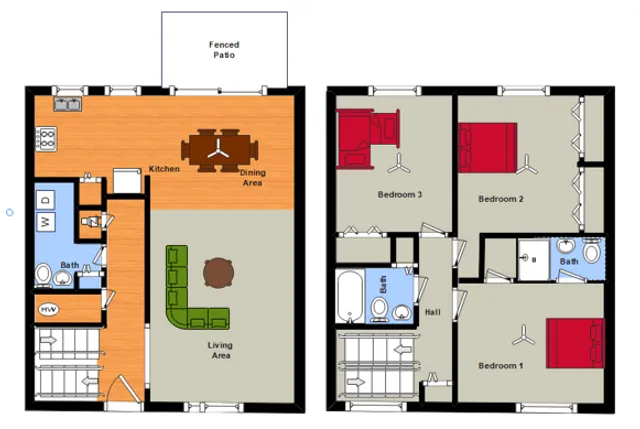 3 BR 2F, 1H Ba Luxe