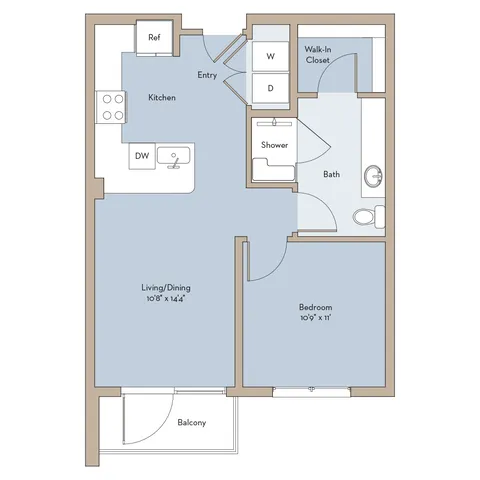 Athens Acc 1x1 floor plan