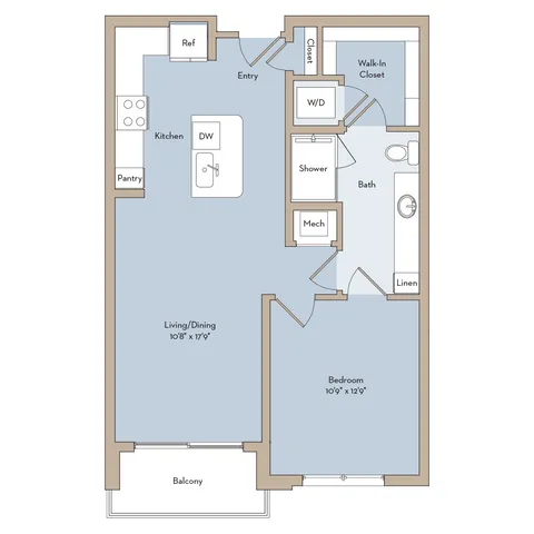 Saint Arnold A 1x1 floor plan