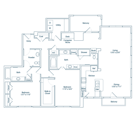 The Lazy Lane (alt) 2x2 floor plan
