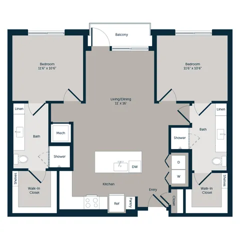 Woodruff 2x floor plan