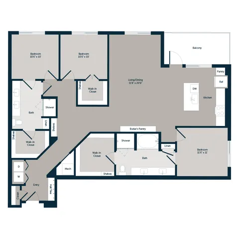 Oak Point 3x3 floor plan