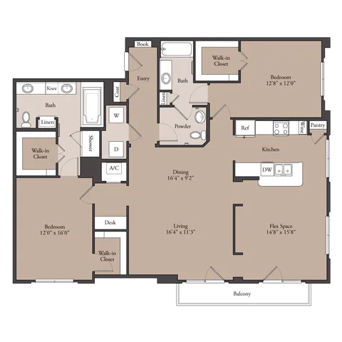 The Inverness 2x2 floor plan