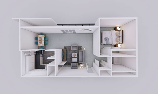One Bedroom Floor plan at Flora Park Apartments in Baltimore Maryland