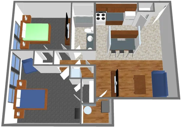 2 bedroom