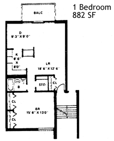 1 bedroom