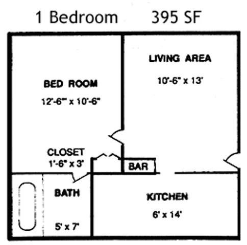 1 bedroom