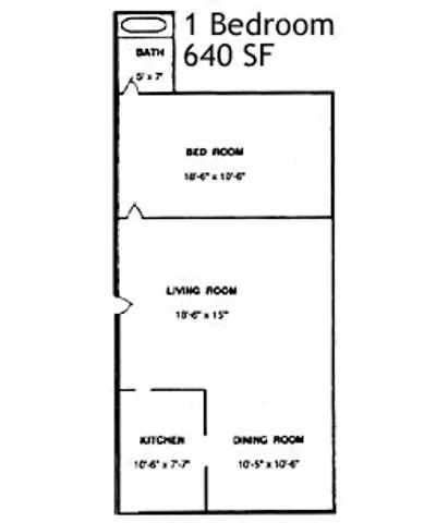 1 bedroom