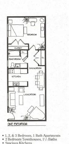 1 bedroom