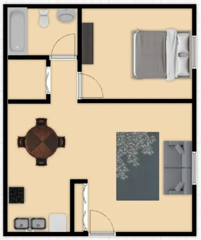 1 bedroom