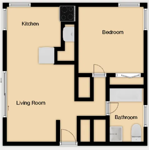 1 bedroom