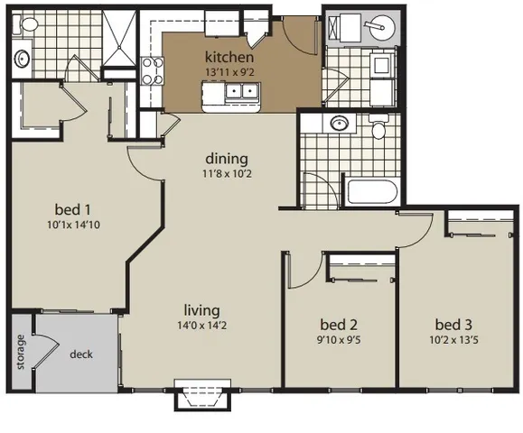 3 Bdrm Floor Plan | Woodland Reserve | Ankeny, Iowa