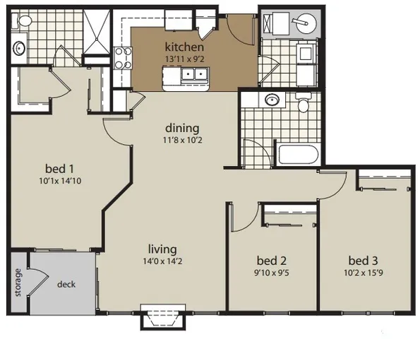 3 Bdrm Floor Plan | Woodland Reserve | Ankeny, Iowa