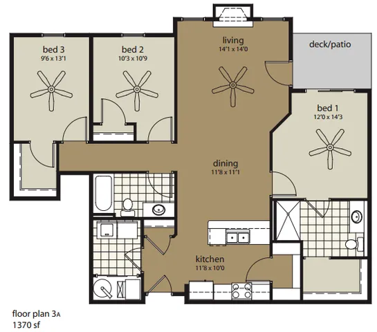 3 Bdrm Floor Plan | Woodland Reserve | Ankeny, Iowa