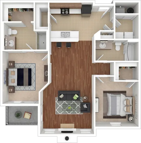 2 Bedroom Floor Plan | Ironwood | Altoona, Iowa