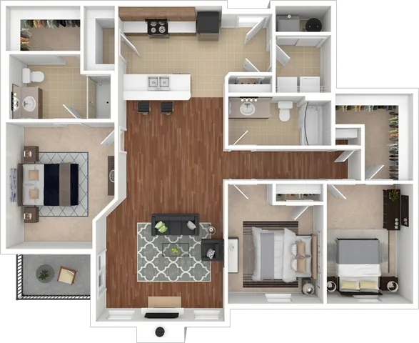 3 Bedroom Floor Plan | Ironwood | Altoona, Iowa