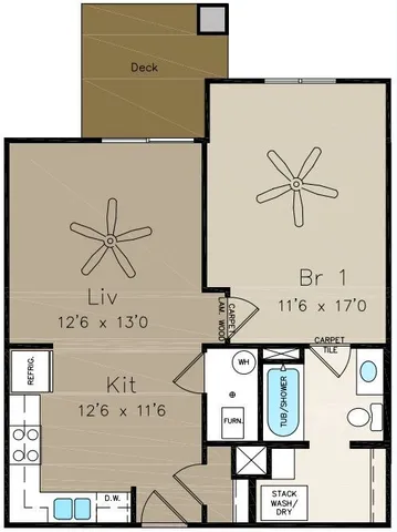 1 bed