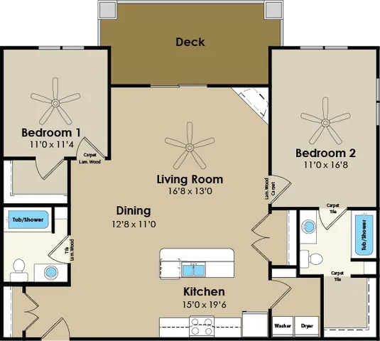 2 bed