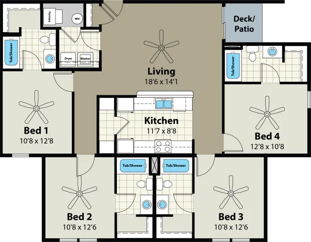 4 Bedroom Floor Plan | Prairie Pointe | Ankeny, Iowa