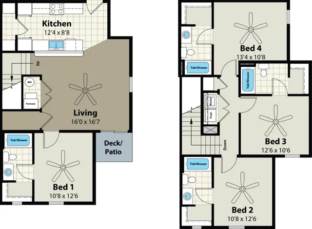 4 Bedroom Floor Plan | Prairie Pointe | Ankeny, Iowa