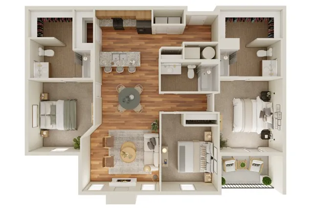 3BR 2BA