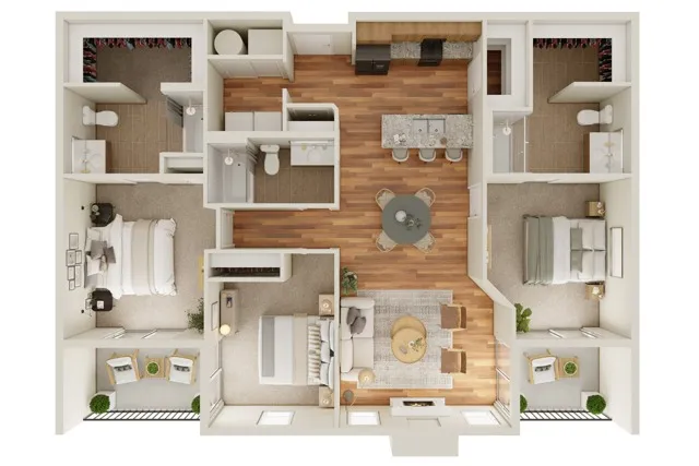 3BR 2BA