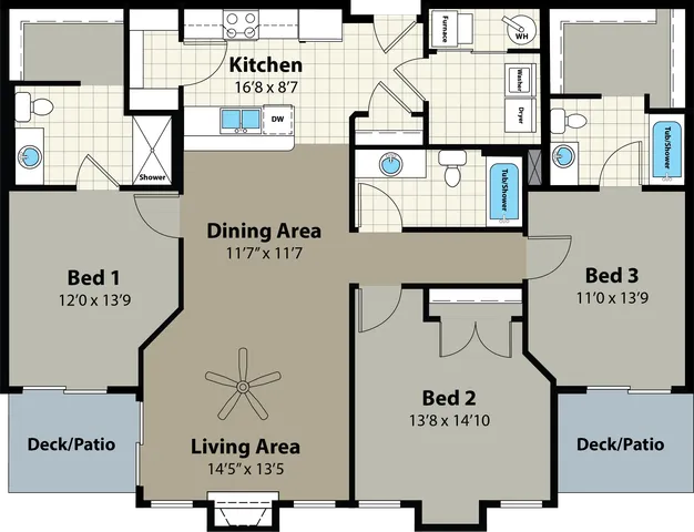 3 Bedroom Floor Plan | Providence Pointe | Johnston, Iowa