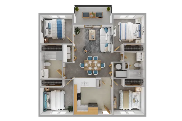 4-Bed