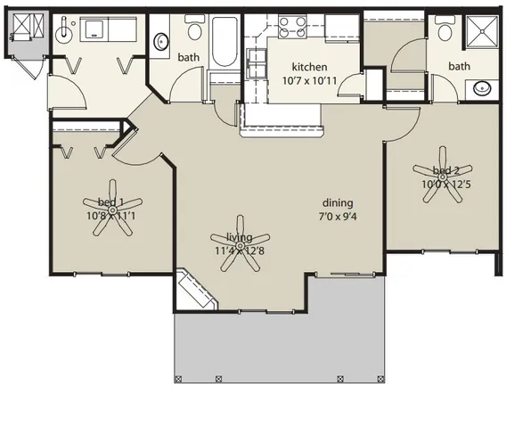 1006 sqft