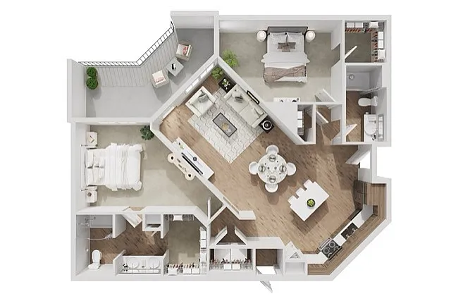 2 Bedroom Floor Plan | Attivo Trail Ankeny | Ankeny, Iowa