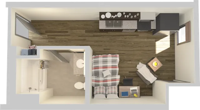 STUDIO - Short Term Floor Plan