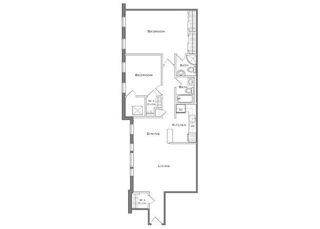 2 bedroom floor plan