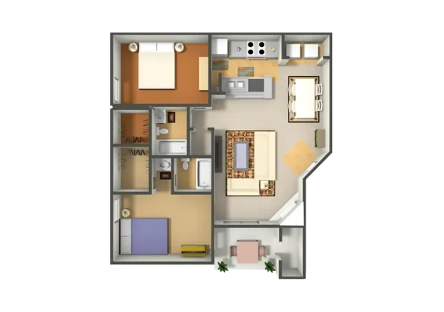 Two Bedroom Two Bath