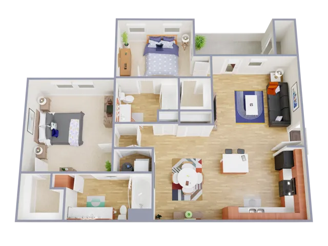 B3-P Floor Plan