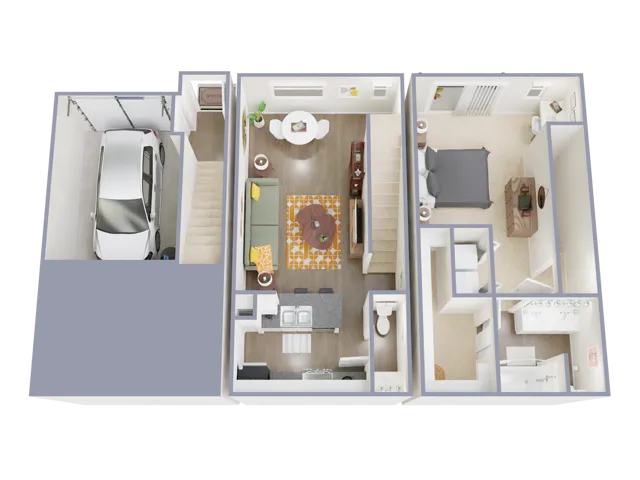 ATH.2 Floorplan: 1 Bedroom, 1 Bathroom