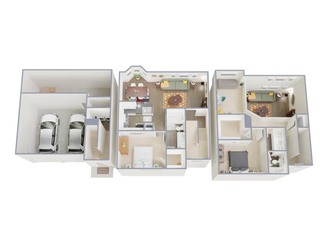 BTH Floorplan: 2 Bedrooms, 2 Bathrooms