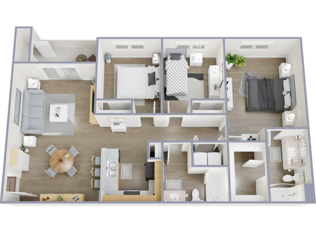 3 Bedroom, 2 Bathroom